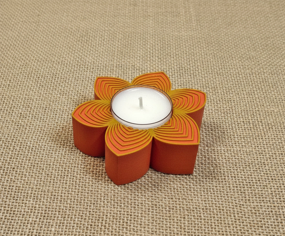 Sampaguita Flower Tea Light Holder