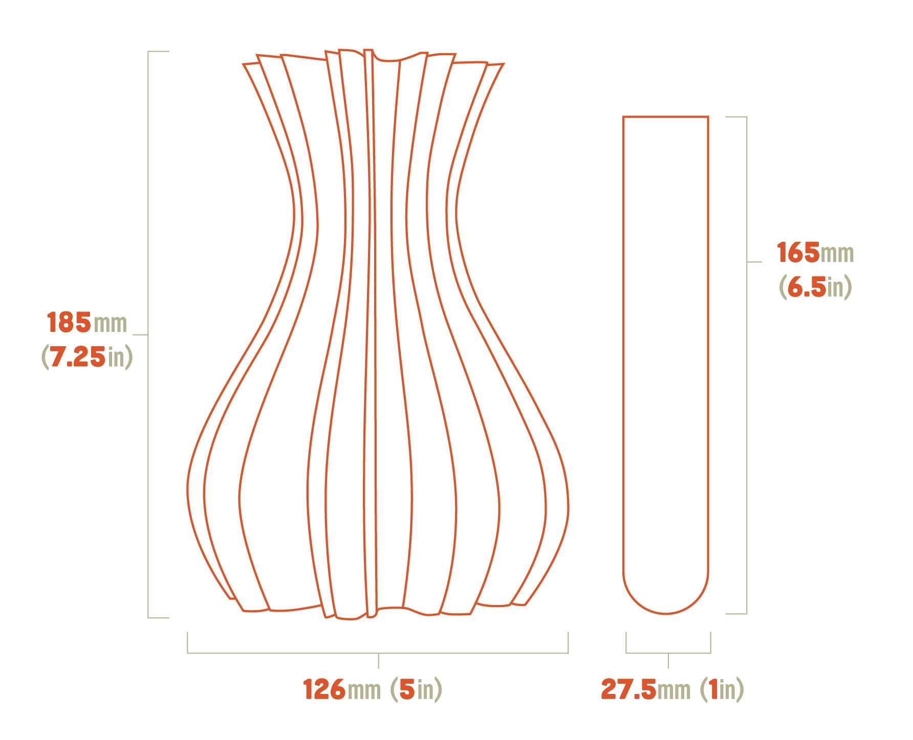 Sun Ray Vase - Large