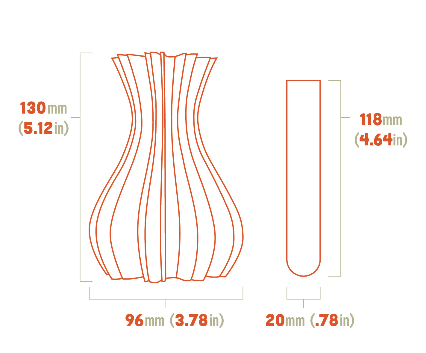 Sun Ray Vase - Small