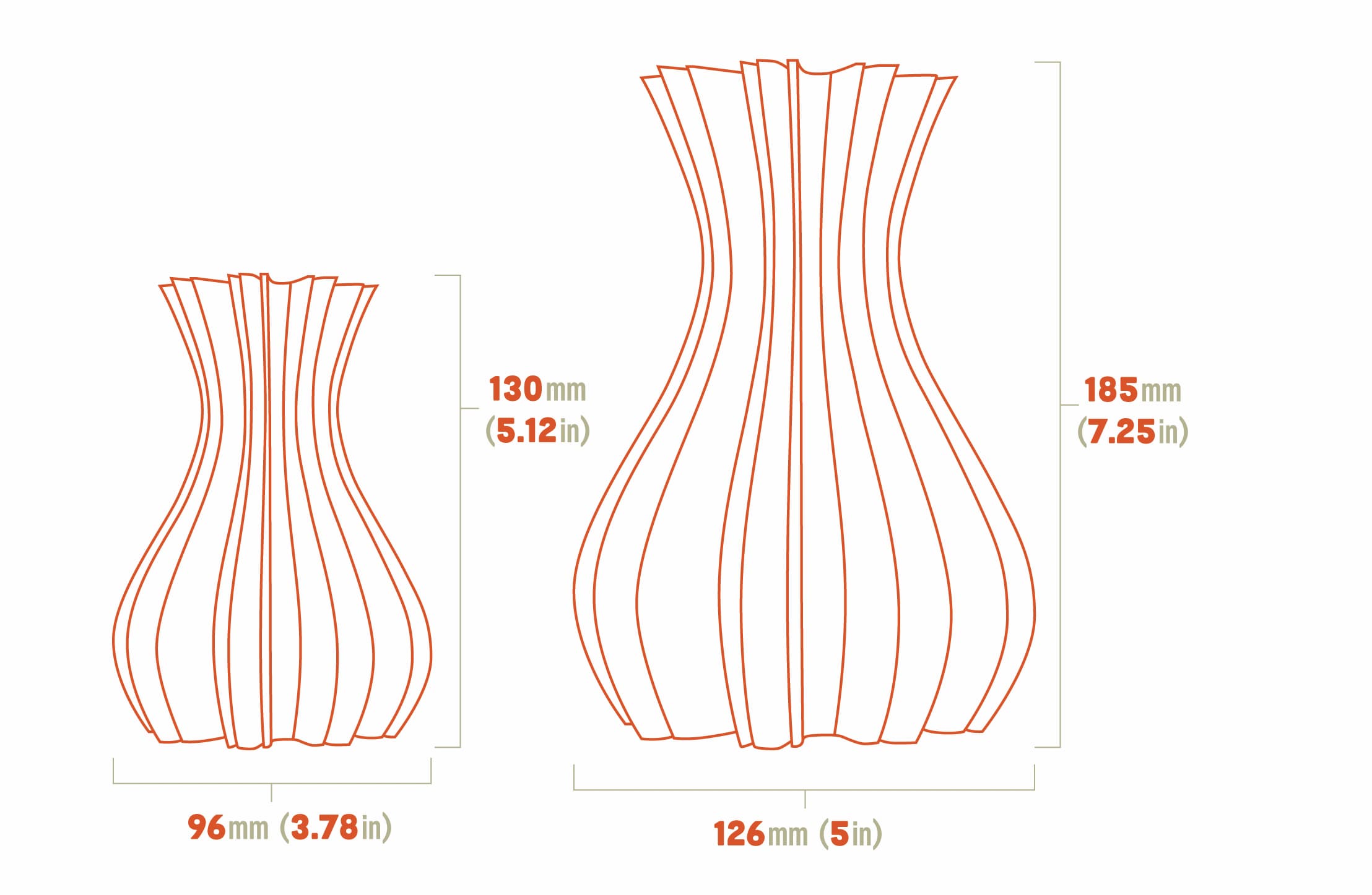 Winter Sun Ray Vase - Small