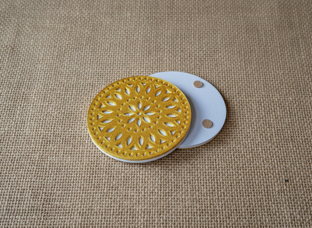 Winter Papel Picado Coasters Set