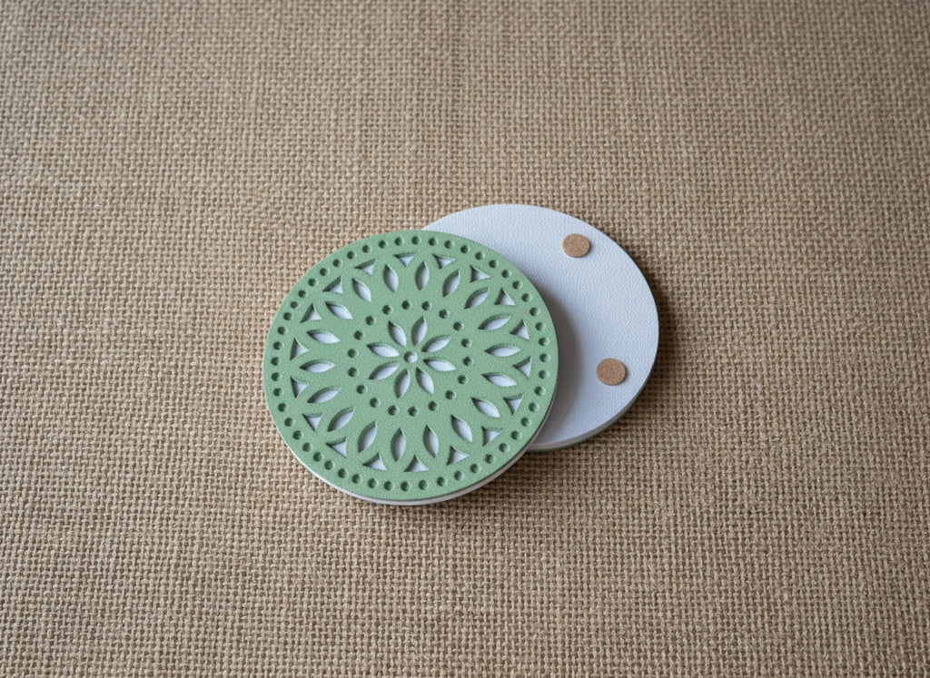 Winter Papel Picado Coasters Set