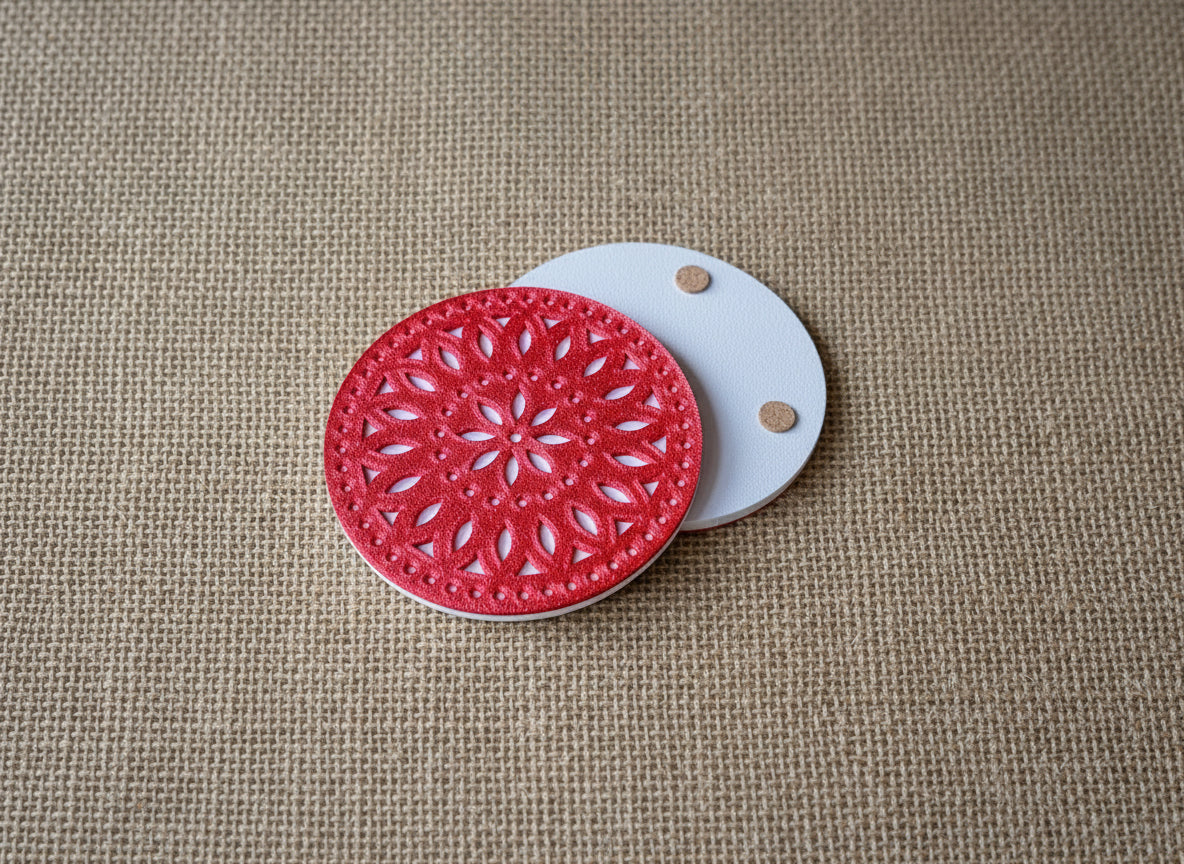 Winter Papel Picado Coasters Set