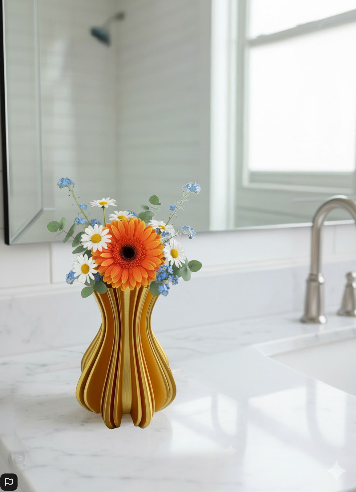 Winter Sun Ray Vase - Small