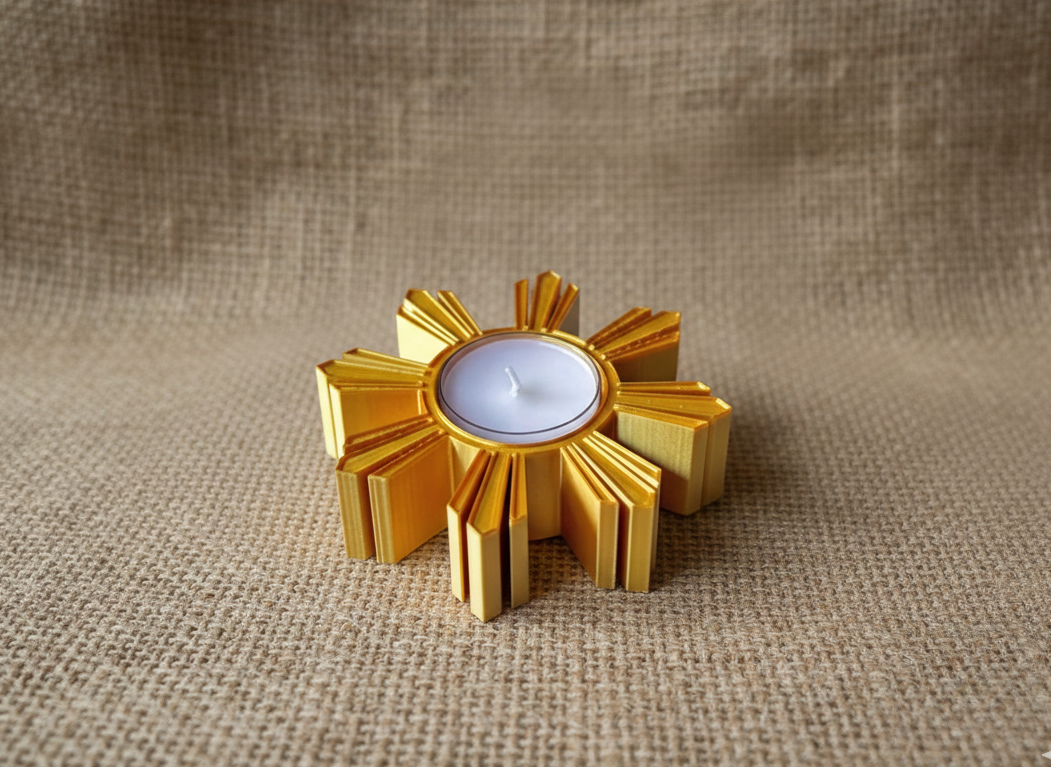 Winter Sun Ray Tea Light Holder