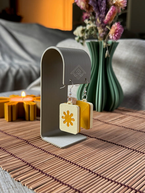 Mahjong Tile Earrings