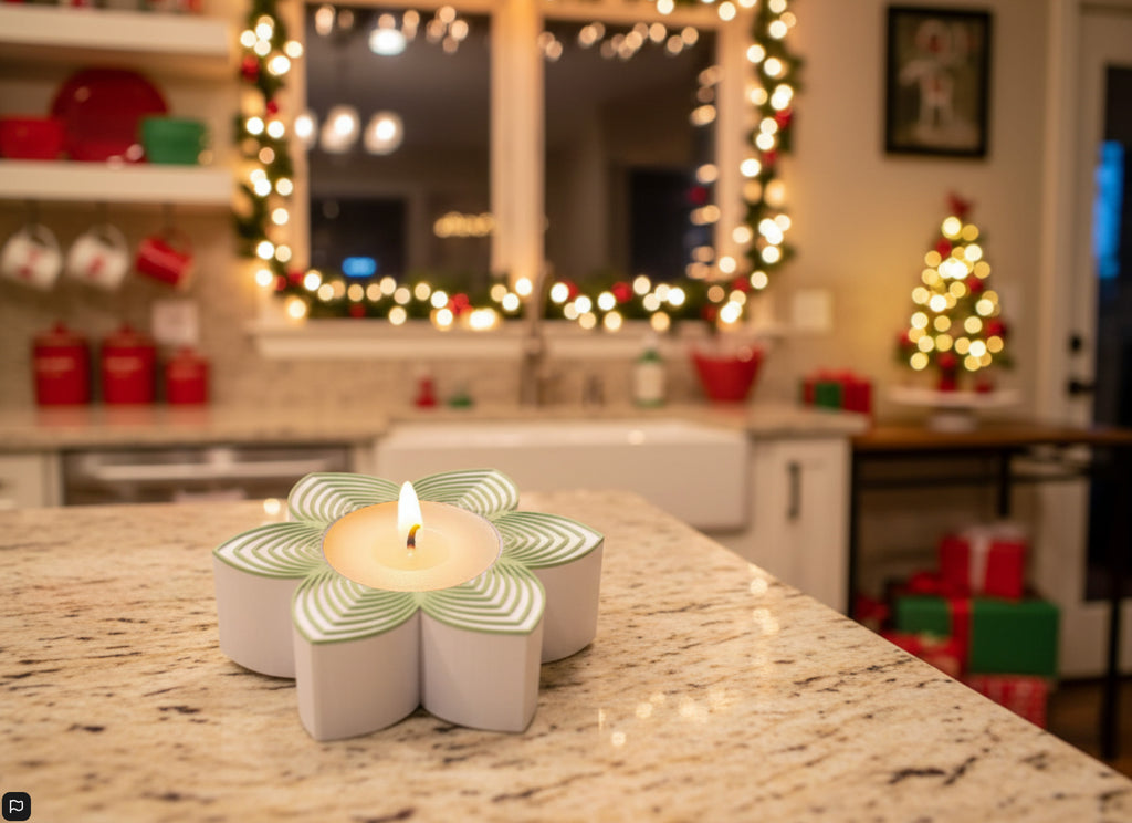 Winter Sampaguita Flower Tea Light Holder